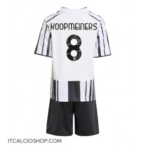 Juventus Teun Koopmeiners #8 Prima Maglia Bambino 2025-26 Manica Corta (+ Pantaloni corti)
